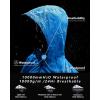Outdoor Ventures Men’s Packable Rain Jacket Waterproof Lightweight Raincoat with Hood Windproof Cycling Jackets(Bright Blue)