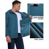 Outdoor Ventures Men’s Packable Rain Jacket Waterproof Lightweight Raincoat with Hood Windproof Cycling Jackets(China Blue)