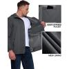 Outdoor Ventures Men’s Packable Rain Jacket Waterproof Lightweight Raincoat with Hood Windproof Cycling Jackets(Grey)