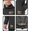 Outdoor Ventures Men’s Rain Jacket Waterproof Lightweight Packable Rain Pullover for Hiking Golf Running(Black)