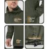 Outdoor Ventures Men’s Rain Jacket Waterproof Lightweight Packable Rain Pullover for Hiking Golf Running(Green)
