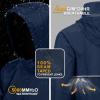 Outdoor Ventures Men’s Rain Jacket Waterproof Lightweight Packable Rain Pullover for Hiking Golf Running(Navy Blue)