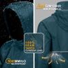 Outdoor Ventures Men’s Rain Jacket Waterproof Lightweight Packable Rain Pullover for Hiking Golf Running(Night Blue)