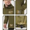 Outdoor Ventures Men’s Rain Jacket Waterproof Lightweight Packable Rain Pullover for Hiking Golf Running(Olive)