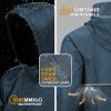 Outdoor Ventures Men’s Rain Jacket Waterproof Lightweight Packable Rain Pullover for Hiking Golf Running(Royal Blue)