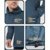 Outdoor Ventures Men’s Rain Jacket Waterproof Lightweight Packable Rain Pullover for Hiking Golf Running(Royal Blue)
