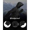 Outdoor Ventures Men’s Rain Jacket Waterproof Lightweight Packable Rain Shell Raincoat with Hood for Golf Hiking Travel(Black)