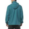 Outdoor Ventures Men’s Rain Jacket Waterproof Lightweight Packable Rain Shell Raincoat with Hood for Golf Hiking Travel(Cadet Blue)