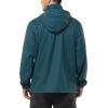 Outdoor Ventures Men’s Rain Jacket Waterproof Lightweight Packable Rain Shell Raincoat with Hood for Golf Hiking Travel(Dark Cyan)