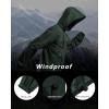 Outdoor Ventures Men’s Rain Jacket Waterproof Lightweight Packable Rain Shell Raincoat with Hood for Golf Hiking Travel(Dark Green)