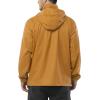 Outdoor Ventures Men’s Rain Jacket Waterproof Lightweight Packable Rain Shell Raincoat with Hood for Golf Hiking Travel(Golden Yellow)