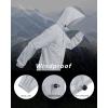 Outdoor Ventures Men’s Rain Jacket Waterproof Lightweight Packable Rain Shell Raincoat with Hood for Golf Hiking Travel(Ivory)