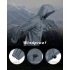 Outdoor Ventures Men’s Rain Jacket Waterproof Lightweight Packable Rain Shell Raincoat with Hood for Golf Hiking Travel(Light Gray)