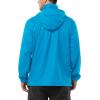 Outdoor Ventures Men’s Rain Jacket Waterproof Lightweight Packable Rain Shell Raincoat with Hood for Golf Hiking Travel(Lightsky Blue)