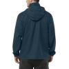 Outdoor Ventures Men’s Rain Jacket Waterproof Lightweight Packable Rain Shell Raincoat with Hood for Golf Hiking Travel(Steel Blue)