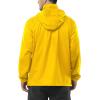 Outdoor Ventures Men’s Rain Jacket Waterproof Lightweight Packable Rain Shell Raincoat with Hood for Golf Hiking Travel(Yellow)