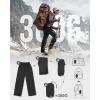 Outdoor Ventures Men’s Rain Pants Waterproof Rain Overall Pants Windproof Packable Rain Outdoor Pants for Hiking Fishig Golf(Black)