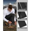 Outdoor Ventures Men’s Rain Pants Waterproof Rain Overall Pants Windproof Packable Rain Outdoor Pants for Hiking Fishig Golf(Black)