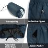 Outdoor Ventures Men’s Rain Pants Waterproof Rain Overall Pants Windproof Packable Rain Outdoor Pants for Hiking Fishig Golf(Blue)