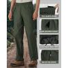 Outdoor Ventures Men’s Rain Pants Waterproof Rain Overall Pants Windproof Packable Rain Outdoor Pants for Hiking Fishig Golf(Dark Green)