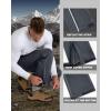 Outdoor Ventures Men’s Rain Pants Waterproof Rain Overall Pants Windproof Packable Rain Outdoor Pants for Hiking Fishig Golf(Grey)