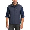 Outdoor Ventures Men’s Running Vest Outerwear, Lightweight Windproof Fleece-Lined Softshell Sleeveless Jacket for Golf(Grayish Blue-7 Pockets)
