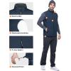 Outdoor Ventures Men’s Running Vest Outerwear, Lightweight Windproof Fleece-Lined Softshell Sleeveless Jacket for Golf(Navy Heather-7 Pockets)