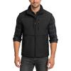 Outdoor Ventures Men’s Running Vest Outerwear, Lightweight Windproof Fleece-Lined Softshell Sleeveless Jacket for Golf(New Black-7 Pockets)