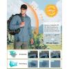 Outdoor Ventures Men’s UPF 50+ UV Sun Protection SPF Hiking Shirt Long Sleeve Lightweight Quick Dry for Safari Travel Fishing(Blue)