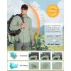 Outdoor Ventures Men’s UPF 50+ UV Sun Protection SPF Hiking Shirt Long Sleeve Lightweight Quick Dry for Safari Travel Fishing(Mountain Green)