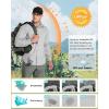 Outdoor Ventures Men’s UPF 50+ UV Sun Protection SPF Hiking Shirt Long Sleeve Lightweight Quick Dry for Safari Travel Fishing(Silver Grey)