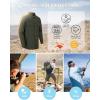 Outdoor Ventures Men’s UPF 50+ UV Sun Protection Shirt, Long Sleeve Hiking Fishing Shirt Cooling Quick Dry for Safari Travel(Army Green)