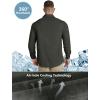 Outdoor Ventures Men’s UPF 50+ UV Sun Protection Shirt, Long Sleeve Hiking Fishing Shirt Cooling Quick Dry for Safari Travel(Army Green)