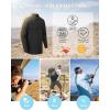 Outdoor Ventures Men’s UPF 50+ UV Sun Protection Shirt, Long Sleeve Hiking Fishing Shirt Cooling Quick Dry for Safari Travel(Black)