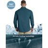 Outdoor Ventures Men’s UPF 50+ UV Sun Protection Shirt, Long Sleeve Hiking Fishing Shirt Cooling Quick Dry for Safari Travel(Dark Green)