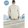 Outdoor Ventures Men’s UPF 50+ UV Sun Protection Shirt, Long Sleeve Hiking Fishing Shirt Cooling Quick Dry for Safari Travel(Fossil)