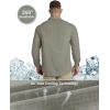 Outdoor Ventures Men’s UPF 50+ UV Sun Protection Shirt, Long Sleeve Hiking Fishing Shirt Cooling Quick Dry for Safari Travel(Green Gray)