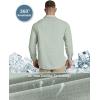 Outdoor Ventures Men’s UPF 50+ UV Sun Protection Shirt, Long Sleeve Hiking Fishing Shirt Cooling Quick Dry for Safari Travel(Light Green)