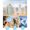 Outdoor Ventures Men’s UPF 50+ UV Sun Protection Shirt, Long Sleeve Hiking Fishing Shirt Cooling Quick Dry for Safari Travel(Light Green)