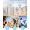 Outdoor Ventures Men’s UPF 50+ UV Sun Protection Shirt, Long Sleeve Hiking Fishing Shirt Cooling Quick Dry for Safari Travel(Light Grey)
