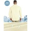 Outdoor Ventures Men’s UPF 50+ UV Sun Protection Shirt, Long Sleeve Hiking Fishing Shirt Cooling Quick Dry for Safari Travel(Light Yellow)