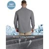 Outdoor Ventures Men’s UPF 50+ UV Sun Protection Shirt, Long Sleeve Hiking Fishing Shirt Cooling Quick Dry for Safari Travel(Storm Grey)