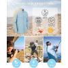 Outdoor Ventures Men’s UPF 50+ UV Sun Protection Shirt, Long Sleeve Hiking Fishing Shirt Cooling Quick Dry for Safari Travel(Violet Blue)