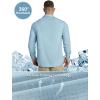 Outdoor Ventures Men’s UPF 50+ UV Sun Protection Shirt, Long Sleeve Hiking Fishing Shirt Cooling Quick Dry for Safari Travel(Violet Blue)