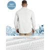 Outdoor Ventures Men’s UPF 50+ UV Sun Protection Shirt, Long Sleeve Hiking Fishing Shirt Cooling Quick Dry for Safari Travel(White)