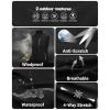 Outdoor Ventures Men’s Windproof Softshell Vest Outerwear Lightweight Sleeveless Jacket for Running Golf Hiking Travel(Black)