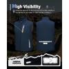 Outdoor Ventures Men’s Windproof Softshell Vest Outerwear Lightweight Sleeveless Jacket for Running Golf Hiking Travel(Dark Blue)