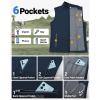 Outdoor Ventures Men’s Windproof Softshell Vest Outerwear Lightweight Sleeveless Jacket for Running Golf Hiking Travel(Dark Blue)