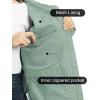 Outdoor Ventures Packable Rain Jacket Women Lightweight Waterproof Raincoat with Hood Cycling Bike Jacket(Aqua Tone)