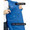 Outdoor Ventures Packable Rain Jacket Women Lightweight Waterproof Raincoat with Hood Cycling Bike Jacket(Dodger Blue)